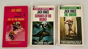 Jack Vance Planet of Adventure Paperback Books 1 2 3 Vintage 1st Print 1968 Ace - Imagen 1 de 20