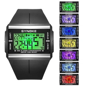 Orologio luminoso colorato Studente Sport Orologio elettronico 50M impermeabile - Picture 1 of 1