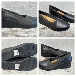 (nuovo) Scarpe slip on donna Clarks Collection Suttyn Walk in peltro - Foto 1 di 7