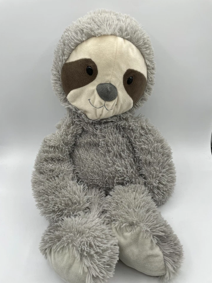 动物冒险灰色 19 英寸懒惰毛绒填充动物 2018 毛茸茸的毛茸茸 — 第 1/4 张图片