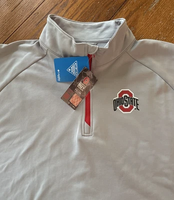 NWT New Ohio State Buckeyes Columbia PFG 1/4 Zip Men’s XXL 2XL Pullover Jacket - Image 1 of 4
