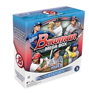 2025 BOWMAN BASEBALL MEGA BOX (50 cards) w/2 Chrome Packs Brand New Sealed QTY - Picture 1 of 1
