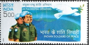 INDIA 2004 UN Peace keeping Forces Indian Army Dove stamp 1v MNH - Picture 1 of 2