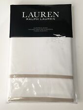 Ralph Lauren European Sham Spencer Border Classic Tan- New- Free Shipping