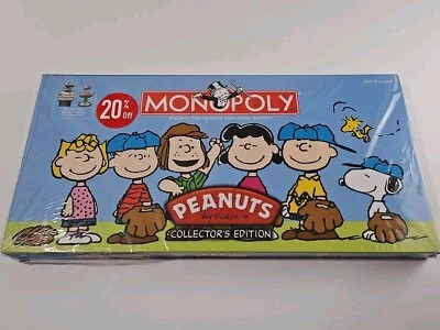 Monopoly Peanuts Collectors Edition Charlie Brown 2008 Parker Brothers NRFP HTF - Image 1 of 4