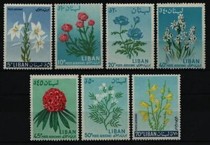 Líbano 1964 - Mi-Nr. 856-862 ** - MNH - Flores / Flores - Imagen 1 de 1