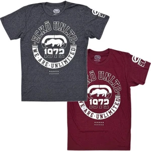 Ecko Unltd Men's T-Shirt Since 1972 Puff Print Short Sleeve Crewneck Tee - Picture 1 of 6