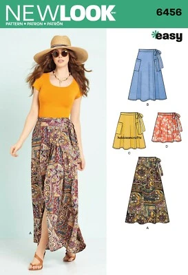 NEW LOOK 6456 MISSES' EASY WRAP SKIRTS IN 4 LENGTHS Sewing pattern Sizes 6 - 18 - Image 1 of 4