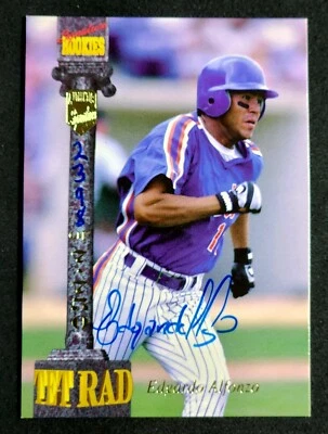 Edgardo Alfonzo Signature Rookies 1994 Autograph Auto Tetrad - Image 1 of 2