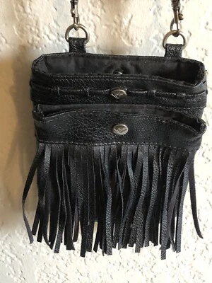 Bandolera Roxy Mini negra con borlas Hobo Foto 1 de 4