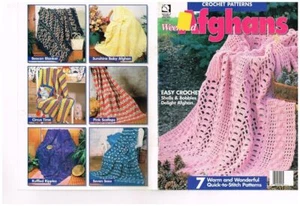 WEEKEND AFGHANS CROCHET LEAFLET - Picture 1 of 1
