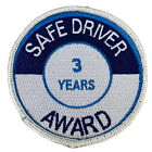 3 Years Safe Driver Award Transportation CDL Driver Uniform Patch Blue/White