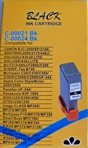 INK Cartridges Sealed Canon C-00024 BK, C-00021 BK - Picture 1 of 4
