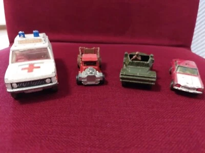 Corgi toys 4 Stück, bespielt, Daimler Scout Car, Ford Capri, Wizzwheels,... - Bild 1 von 4