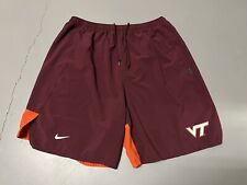 Virginia Tech Hokies Team Issued Maroon Nike Shorts Size 3XL XXL Dri- Fit NCAA