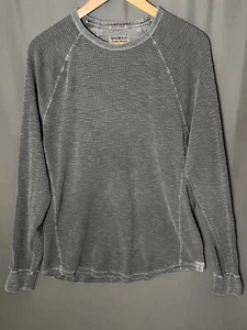 VTG Lucky Brand Men's XL LIVED IN THERMAL Y2K Gray Long Sleeve - Picture 1 of 7