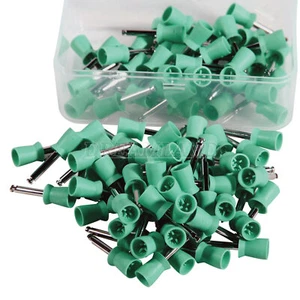 100 pcs New Dental Rubber Prophy Cup polishing cup latch type - Bild 1 von 12