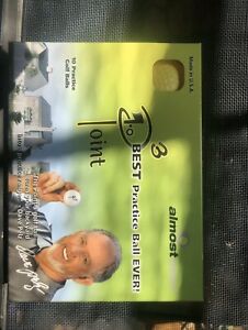Almost Point3 Practice Balls 10 Ball Pack Golf Balls Yellow Brand New 