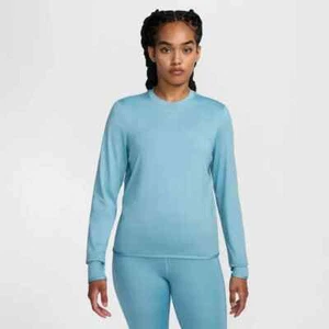 $60 NIKE Dri-FIT Swift UV Women's Crew-Neck Running Turquoise Top FB4297-464 - S - Picture 1 of 5