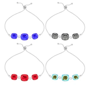 Sterling Silber Armband gemacht mit 4470 Platz Primero® Kristallen viel Größen - Bild 1 von 40