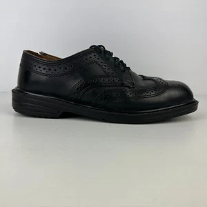Oliver Brogue Dress Shoes Men's Size US 9 Black Oil Resistant Made in Australia - Picture 1 of 9