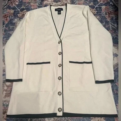 Level Eight Women's Cream Cardigan Sweater - Image 1 of 4