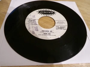 Fern Dee 45 - Grown Up - Jubilee 45-5344  White label promo - Imagen 1 de 2
