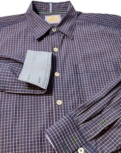 Tommy Bahama Men’s Long Sleeve Button Down Shirt Navy Orange Geometric Size L - Picture 1 of 9
