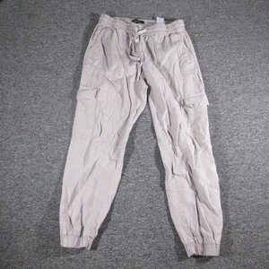 Banana Republic Pants Womens Small Beige Cargo Jogger Drawstring Pockets Casual - Picture 1 of 10
