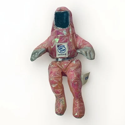 INTEL INSIDE 1997 Metallic Pink Pentium II Space ASTRONAUT Beanie Vintage W/ Tag - Image 1 of 4