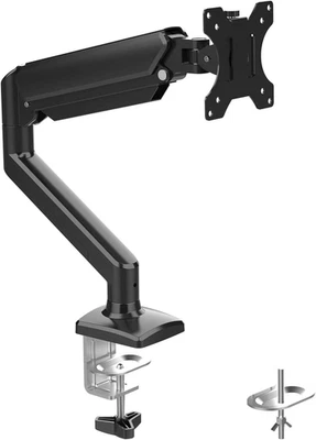 GB2003-1 Single Monitor Arm Desk Mount for 13" to 32" Screen, Gas Spring Single  - Image 1 of 4