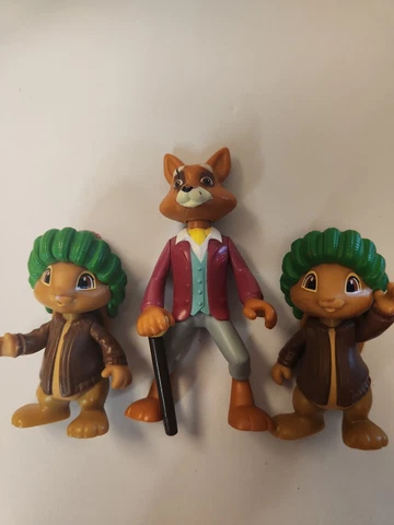 Rare Adventure Lot - Peter Rabbit Nickelodeon Action Figures Fox Bunny Cover