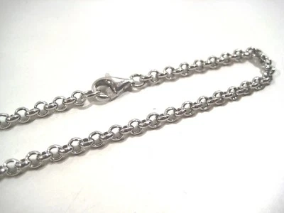 Collane da 40a90 cm.catena rolò 4 mm puro argento 925,grosso.TOP qualità/prezzo - Immagine 1 di 4