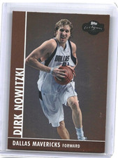 Dirk Nowitzki 2008-09 Topps Co-Signers Bronze Foil /299 #41 HOF Mavericks