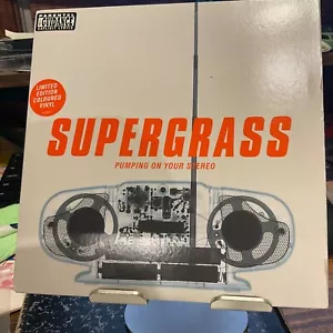SUPERGRASS 7" PUMPING ON YOUR STEREO 1999 UK Parlophone R 6518 GREEN VINYL - Picture 1 of 3