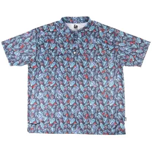 Greater Half Herren 3XL Poloshirt MP Cinco De Mayo All Over Print Guns Skulls - Bild 1 von 7