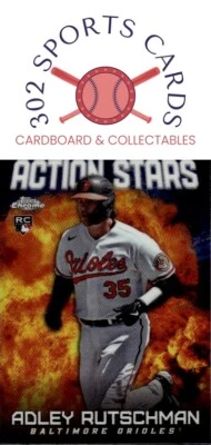 2023 Topps Chrome Update #ASC-1 Adley Rutschman Action Stars - Image 1 of 2
