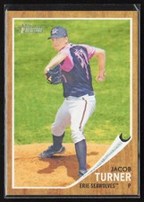 2011 Topps Heritage Minor League #45 Jacob Turner Green Tint     SN620 Card
