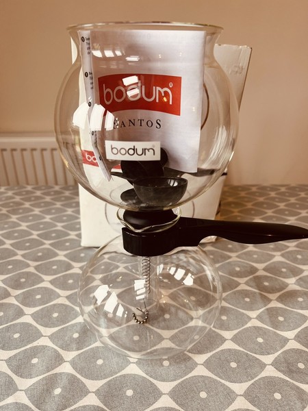 Vintage Bodum Santos 8 Cup Stove Top Glass Vacuum Drip Coffee Maker Photo Related