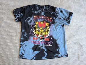 Wu Tang Shirt Adult Medium Blue Black Tie Dye Tiger Style Logo Official Merch - Picture 1 of 6