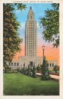 Louisiana State Capitol At Baton Rouge Linen Post Card