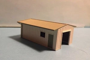 ARMCO STL PREBUILT WORKSHOP WHITE #353 by deluxe N SCALE - Picture 1 of 3