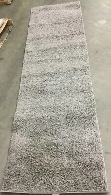 LIGHT GREY 2'-3" X 8' Missing Thread Rug, Reduced Price 1172653704 SGAS119F-28 - Image 1 of 4