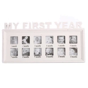 Heaven Sends My First Year Photoframe Photo Picture Frame Babies 1st Year 2NDS - Picture 1 of 2