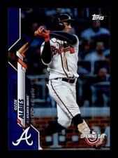 2020 Topps Opening Day Blue Foil Ozzie Albies #71 Atlanta Braves