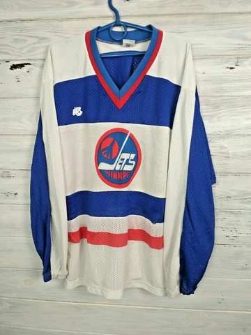 Winnipeg Jets Jersey Hockey MEDIUM Shirt Mens Trikot Maillot Camiseta Trophae Cover