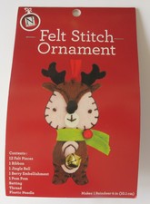 Felt Stitch Ornament Kit - Reindeer - New/Sealed