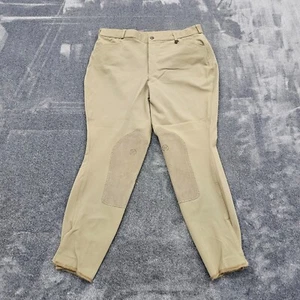 Ovation Riding Pants womens 36/R Tan reinforced skinny ankle Equestrian stretch - Picture 1 of 17