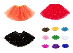 KIDS GIRLS Tutu Skirts Tutus Fancy Dress Costume Petticoats Ballet Dance Parties - Picture 1 of 49