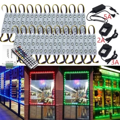 3-300m 3 LED Colourful SMD 5050 Module Light Store Window Showcase Sign Lamp - Image 1 of 4